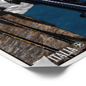 Poster Kronplatz - Skis sur Cairn (Coin)