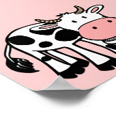 POSTER KROWA CUTE BÉBÉ VACHE AGRICULTURE ANIMAUX CARTOON  (Coin)