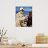 Poster Kroyer - Autoportrait à la plage de Skagen (Cuisine)