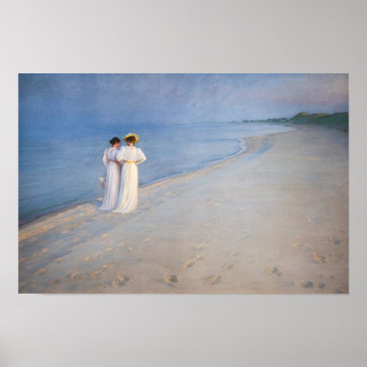Poster Kroyer - Soirée d'été sur Skagen Beach (Devant)