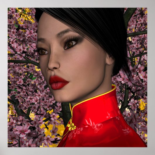 Poster KRW Asie - Beauté orientale (Devant)