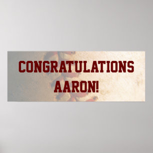 Poster KRW Baseball Bar Mitzvah Félicitations Bannière