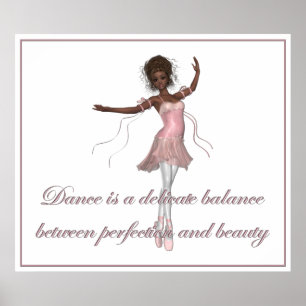 Poster KRW Danse, Beauté, Perfection Ballerina Imprimer