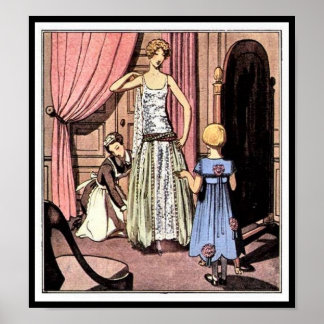Poster KRW Gazette Vintage du Bon Ton 1922 Mode Imprimer