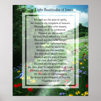 Poster KRW Les huit Béatitudes de Jésus Imprimer