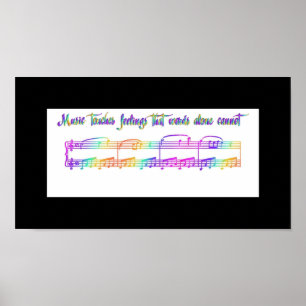 Poster KRW Music touche les sentiments Rainbow