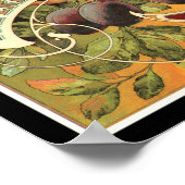 Poster KRW Vintage Imperial Plums Fruit Crate Étiquette (Coin)