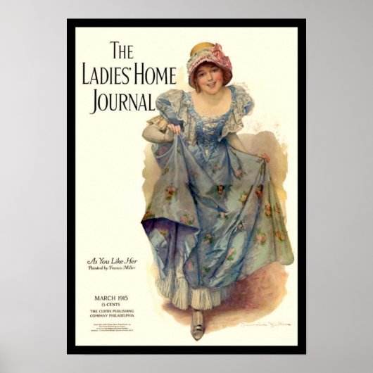 Poster KRW Vintage Ladies Home Journal 1915 (Devant)