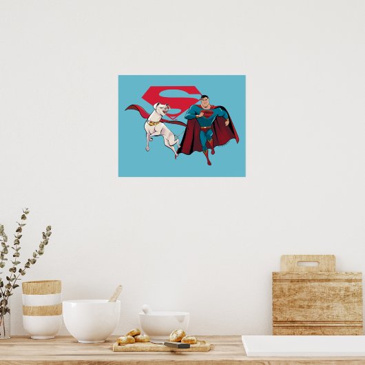 Poster Krypto et Superman (Cuisine)