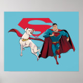 Poster Krypto et Superman (Devant)