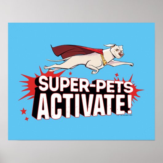 Poster Krypto : Super-Animaux Activez ! (Devant)