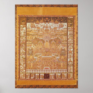 Poster Kshitigarbha, juge de l'enfer, de Dunhuang