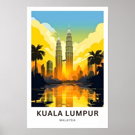 Poster Kuala Lumpur Malaisie Imprimer (Devant)