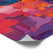 Poster Kuala Lumpur Skyline - L'art mural malaisien (Coin)