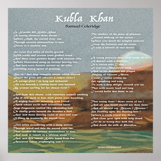 Poster Kubla Khan (Devant)