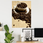 Poster Küchenbild Kaffeetasse (Bureau à domicile)