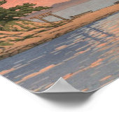 Poster Kujukushima Shimabara Par Kawase Hasui (Coin)