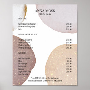 Poster Kundenspezifischer Rosegold Parties scintillant Pr