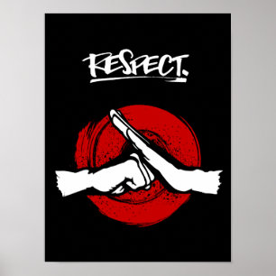 Poster Kung Fu - Arts martiaux - Respect