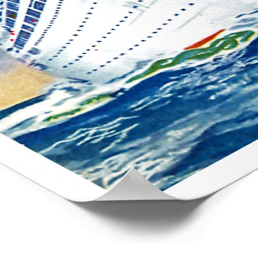 Poster Kungsholm et Gripsholm en mer (Coin)