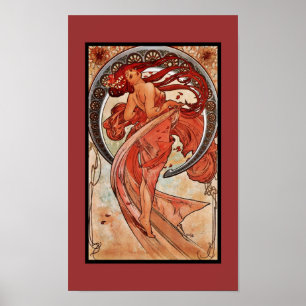 Poster  Kunst Alfons Mucha 1898 Dance