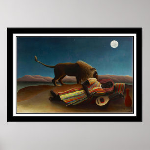 Poster  kunst De slapende zigeuner 1897