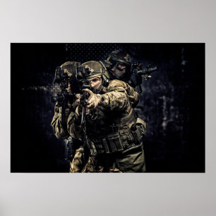 Poster Kunst Militair Soldaat