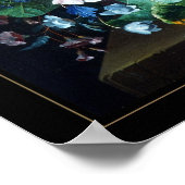 Poster  kunst stilstaande levensbloemen (Hoek)