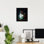 Poster  kunst stilstaande levensbloemen (Thuiskantoor)