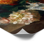 Poster  kunst stilstaande levensbloemen (Hoek)