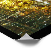 poster kunstfoto automne pont sous bois rivière (Hoek)