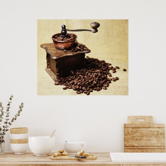 Poster Kurbel Kaffeemühle (Cuisine)