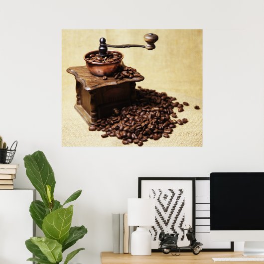 Poster Kurbel Kaffeemühle (Bureau à domicile)