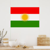 Poster Kurdistan Flag (Cuisine)
