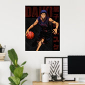 Poster Kuroko no Basket Aomine Daiki (Bureau à domicile)