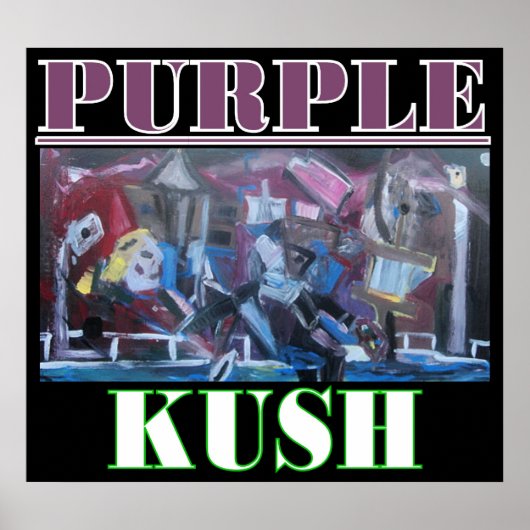 POSTER KUSH VIOLET (Devant)