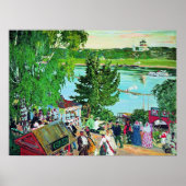 Poster Kustodiev - Promenade le long de la Volga, (Devant)