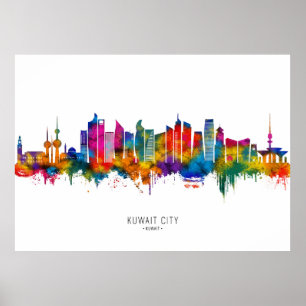 Poster Kuwait City Kuwait Skyline