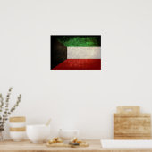 Poster Kuwait Flag ; Anglais lesbien (Cuisine)