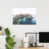 Poster Kvalvika Beach Lofoten Îles (Bureau à domicile)