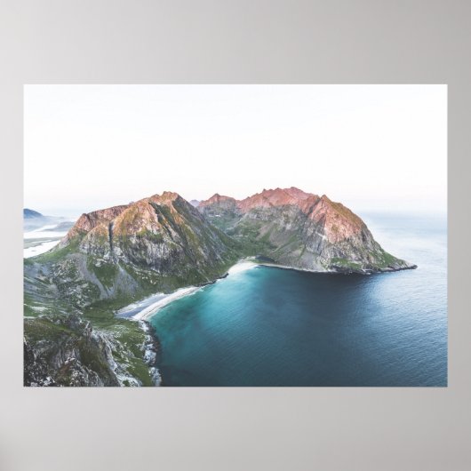 Poster Kvalvika Beach Lofoten Îles (Devant)