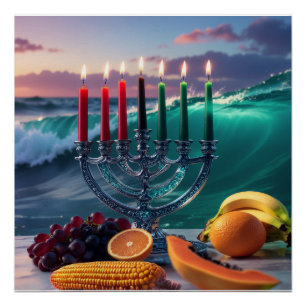 POSTER KWANZAA - 7 NUITS - KINARA