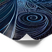 Poster Kwanzaa belle femme avec Kinara (Coin)