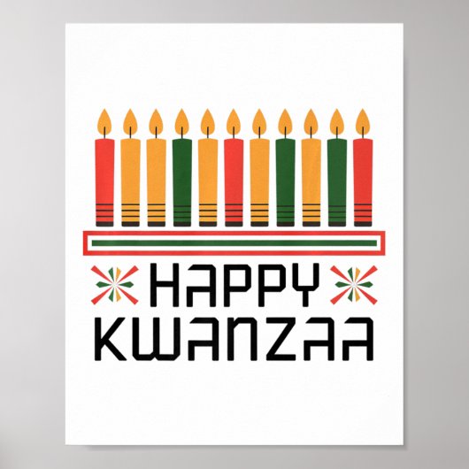Poster Kwanzaa Célébration Idées Unité À Kwanza Joyeux Kw (Devant)