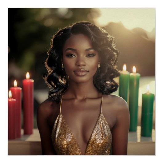 POSTER KWANZAA - JOYEUX KWANZAA - (Devant)