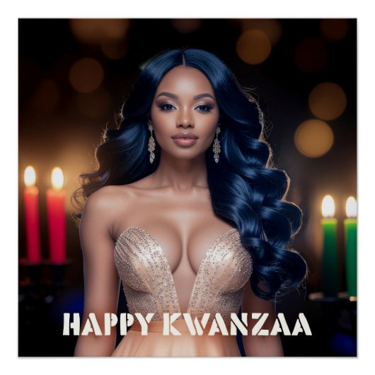 POSTER KWANZAA - JOYEUX KWANZAA (Devant)
