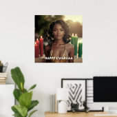 POSTER KWANZAA - JOYEUX KWANZAA - (Bureau à domicile)