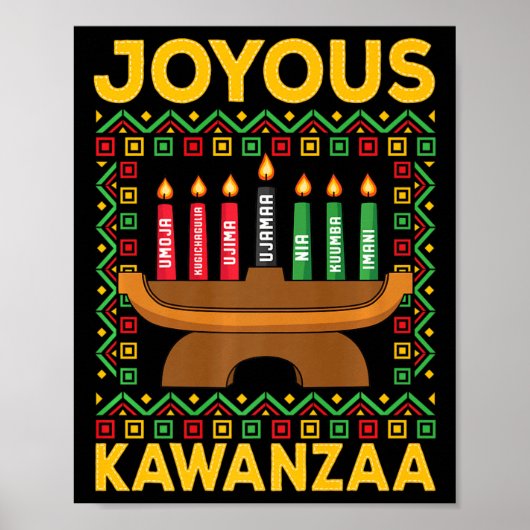 Poster Kwanzaa - Joyous Kwanzaa (Devant)
