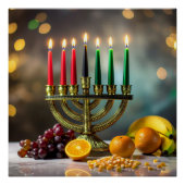 POSTER KWANZAA - KINARA -  (Devant)