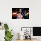 POSTER KWANZAA - KWANZAA JOYEUX (Bureau à domicile)